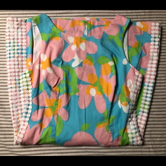 Lilly Pulitzer Sz 4 Pastel Shift Dress Ex.Cond